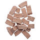 Stones for arch in terracotta 100 pieces for Nativity Scene 2x1x1 cm s1
