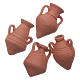 Terracotta amphora assorted models 3,5x3 cm s2
