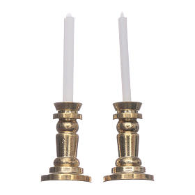 Paar Kerzeleuchter 3.5cm für Krippe