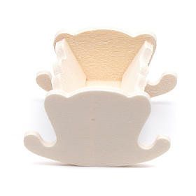 Christkindstatuen: Holzwiege für Jesuskind 4cm