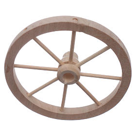 Wagenrad aus Holz 9 cm im Durchmesser für DIY-Krippe