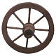Roda de carroça diâmetro 7 cm madeira para presépio s1