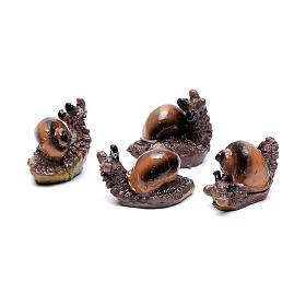 Escargot crèche h réelle 2,5 cm, pour crèche de 12-16 cm