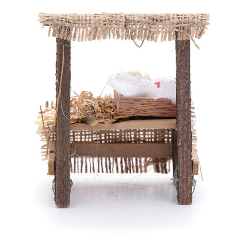 Verkaufsstand mit Holzbox 10x5x5 cm für DIY-Krippe 3