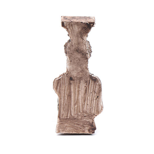 Greek goddess semi column in resin 6 cm for nativity scene 2