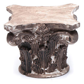 Home accessories miniatures: Corinthian capital in resin for nativity scene 5x5x5 cm