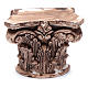Corinthian semi capital in resin for nativity scene 5x5 cm s1