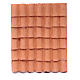 Roof with tiles in resin for DIY nativity scene s1