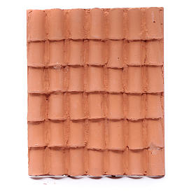 Dach z dachówkami kolor terakota 15x10 cm szopka zrób to sam