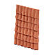DIY nativity scene resin roof with terracotta decorated shingles 10x5 cm s2