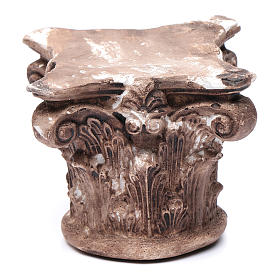 Home accessories miniatures: Nativity scene Corinthian capital in resin 10x10x5 cm Home accessories miniatures: Nativity scene Corinthian capital in resin 10x10x5 cm