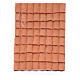 nativity scene resin roof with terracotta decorated shingles 10x5 cm s1