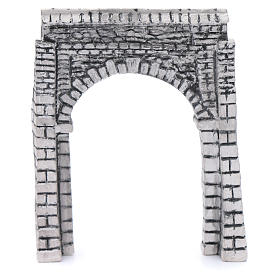 Parete ad arco resina 15x15 cm per presepe