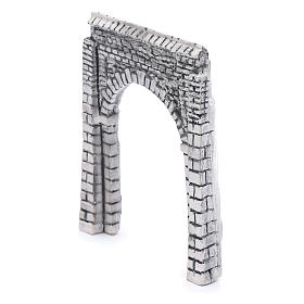 Parete ad arco resina 15x15 cm per presepe