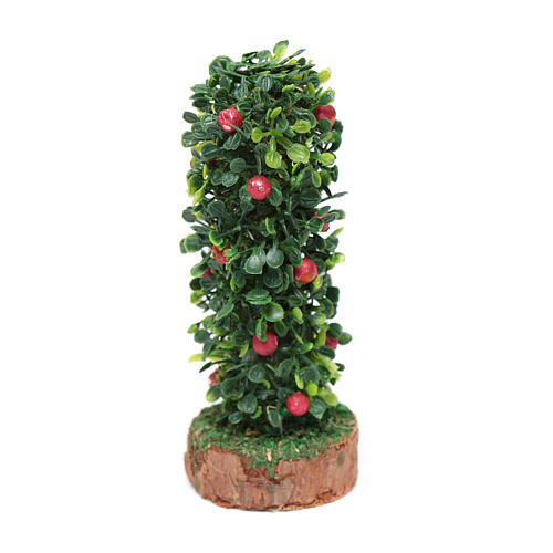 Arbusto con fruta para pesebre con altura real 10 cm 1