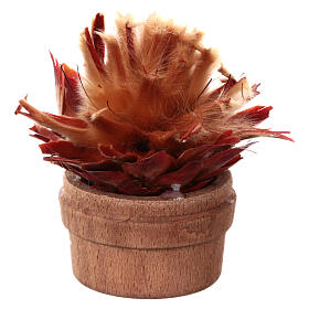 Kaktus in einem Topf 6 cm hoch für DIY-Krippe