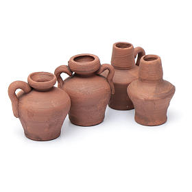 Rustic ceramic amphora 2,5 cm assorted models