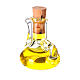 Butelka na olej z oliwek kryształ miniatura do szopki wys. rzeczywista 2.5 cm s3