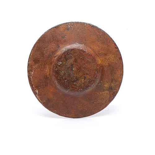 Metal plate for nativity scene 2 cm diameter 2