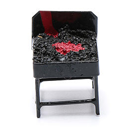 Barbecue metallo presepe h reale 3 cm