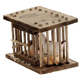 Cage en bois 5x5x3 cm crèche