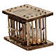 Cage en bois 5x5x3 cm crèche s2