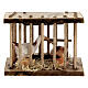 Nativity scene wooden cage 5x5x3 cm s3