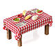 Table avec formes de nourriture crèche napolitaine 6x8,4x4,2 cm s3
