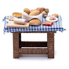 Neapolitanische Krippe: Bedeckten Tisch 10x10x5cm neapolitanische Krippe Neapolitanische Krippe: Bedeckten Tisch 10x10x5cm neapolitanische Krippe