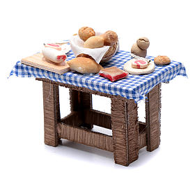 Neapolitanische Krippe: Bedeckten Tisch 10x10x5cm neapolitanische Krippe Neapolitanische Krippe: Bedeckten Tisch 10x10x5cm neapolitanische Krippe