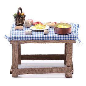 Neapolitanische Krippe: Bedeckten Tisch 15x15x10cm neapolitanische Krippe Neapolitanische Krippe: Bedeckten Tisch 15x15x10cm neapolitanische Krippe