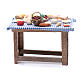 Mesa con comida 15x15x10 cm belén Nápoles hecho con bricolaje s4