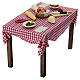 Mesa con comida 15x15x10 cm belén Nápoles hecho con bricolaje s3