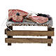 Banchetto salumi vari 10x10x5 cm per presepe s1