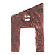 Wall with entrance and cross 15x10 cm for nativity scene s2