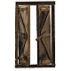 Portón de madera 2 puertas y marco 20x15 cm belén Nápoles s2