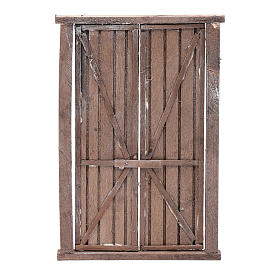 Presépio Napolitano: Portão de madeira duplo e caixilho 20,8x13,5x1 cm presépio Nápoles Presépio Napolitano: Portão de madeira duplo e caixilho 20,8x13,5x1 cm presépio Nápoles