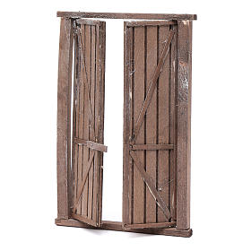 Presépio Napolitano: Portão de madeira duplo e caixilho 20,8x13,5x1 cm presépio Nápoles Presépio Napolitano: Portão de madeira duplo e caixilho 20,8x13,5x1 cm presépio Nápoles