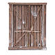 Portón con marco y dos puertas madera 15x15 cm belén Nápoles s1