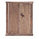 Drzwi wejściowe z futryną 2 skrzydła drewno 15x15 cm szopka z Neapolu s3