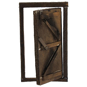 Puerta madera con marco 15x10 cm belén Nápoles