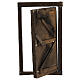 Puerta madera con marco 15x10 cm belén Nápoles s2