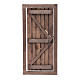 Puerta con marco de madera 20x10 cm belén de Nápoles s1