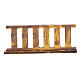 Ringhiera in legno 10x5 cm per presepe s3