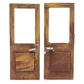 Portas, Janelas, Balcões: Janela francesa 2 peças 15x5 cm para presépio Portas, Janelas, Balcões: Janela francesa 2 peças 15x5 cm para presépio