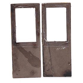 Portas, Janelas, Balcões: Janela francesa 2 peças 15x5 cm para presépio Portas, Janelas, Balcões: Janela francesa 2 peças 15x5 cm para presépio