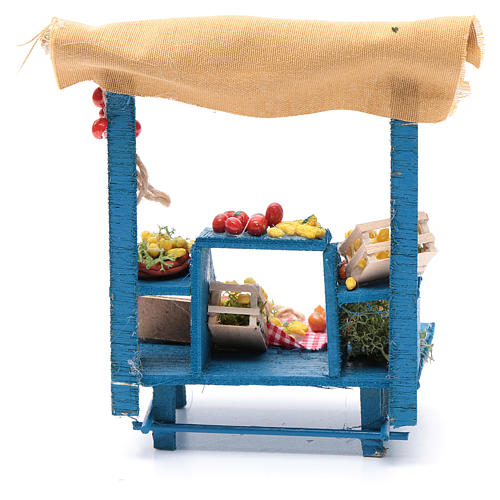 Banco frutta 15X14X9 cm per presepe napoletano 4