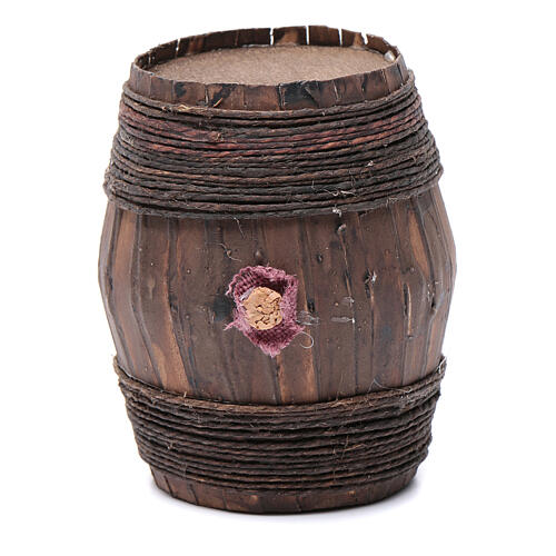 Wood barrel 10x6,5 cm for Neapolitan Nativity Scene 1