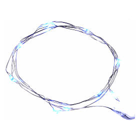 Łańcuch 10 led niebieskie migające