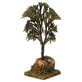 Albero verde con rami per presepe 7-10 cm